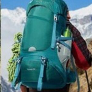 HOMIEE 50L Hiking Backpack Waterproof Camping Rucksack with Rain Cover